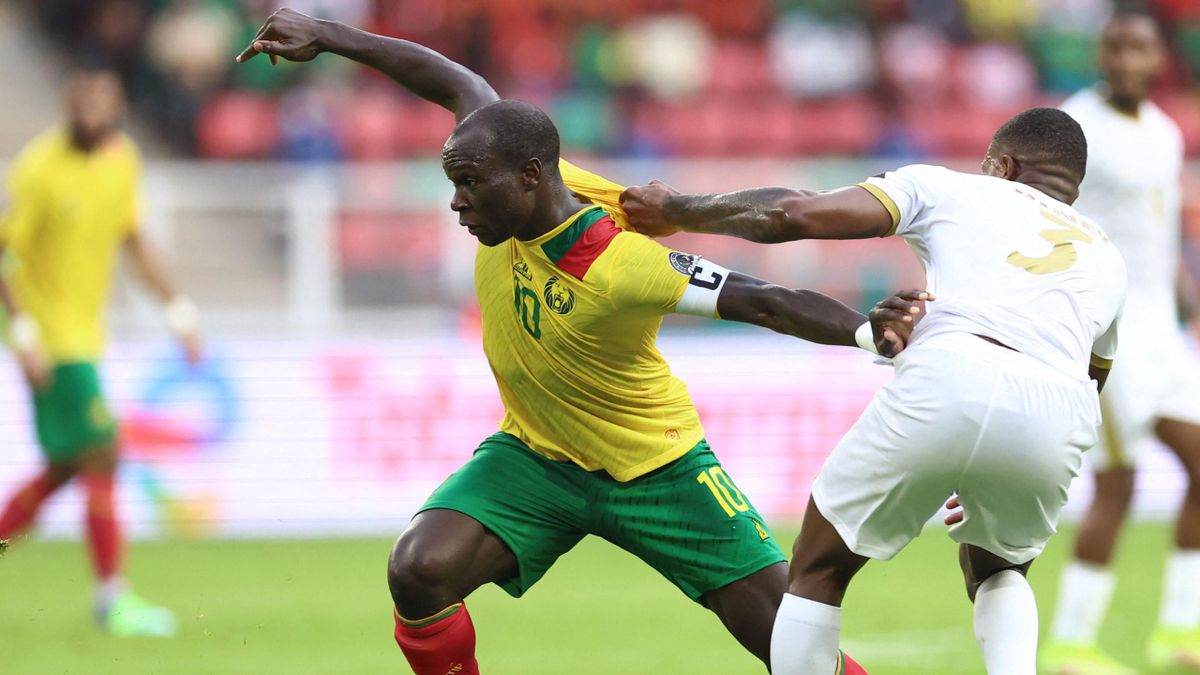 Vincent Aboubakar (Cameroun) face au Cap-Vert. / CAN 2021