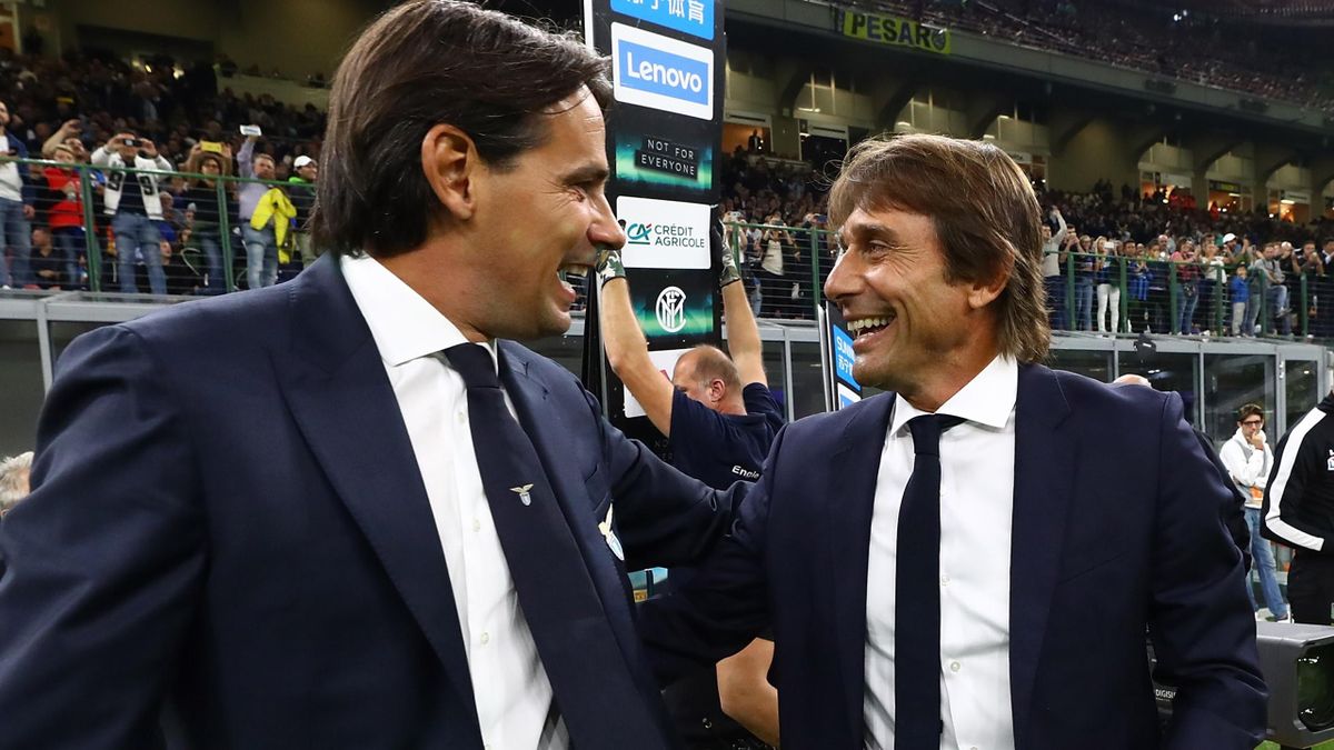 Simone Inzaghi e Antonio Conte, Inter-Lazio, Getty Images