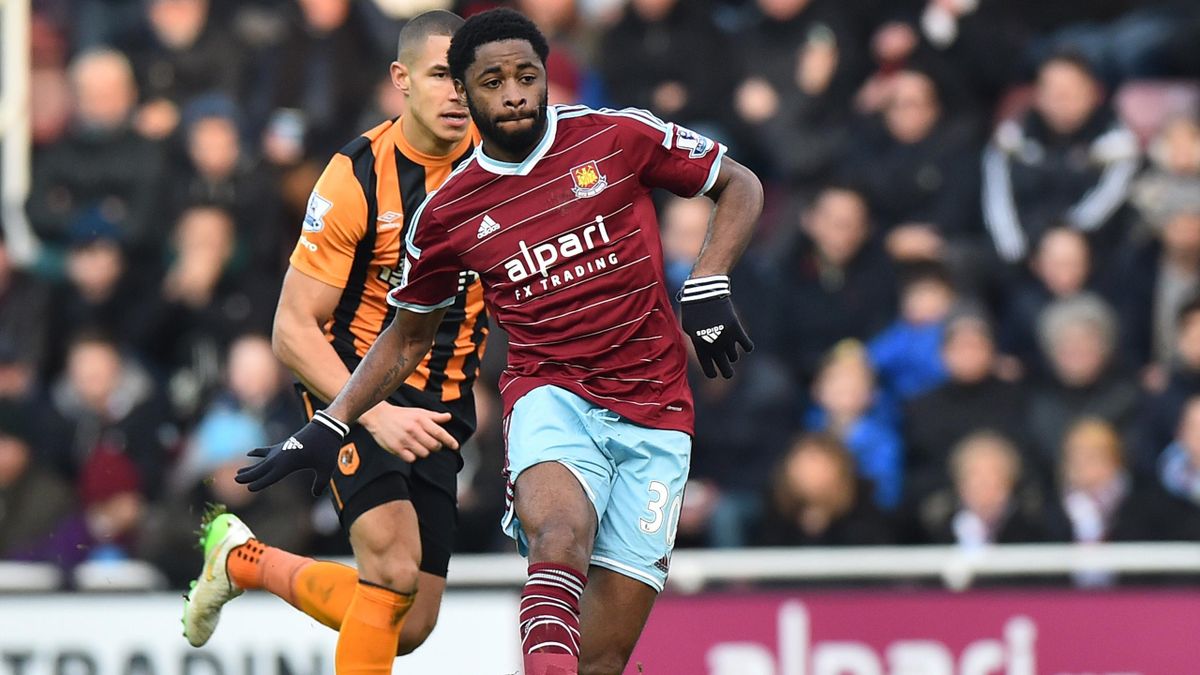 Alex Song in action for West Ham