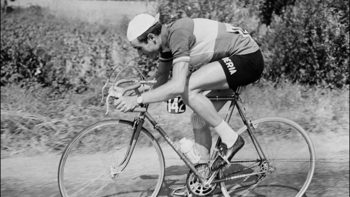 Henry Anglade lors du Tour de France 1959, dont il a pris la 2e place