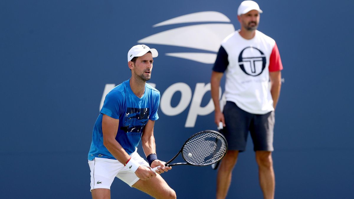 Goran Ivanisevic og Novak Djokovic
