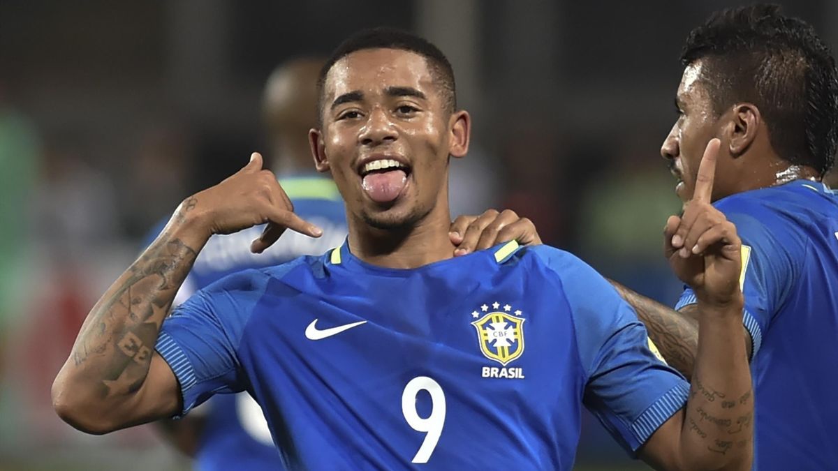 Manchester City New Boy Gabriel Jesus Is Saviour For Brazil In Win Over Peru Eurosport