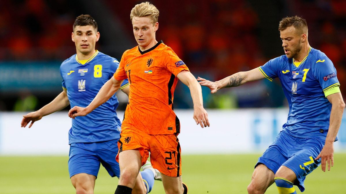 Frenkie de Jong (Pays-Bas) contre l'Ukraine / Euro 2020