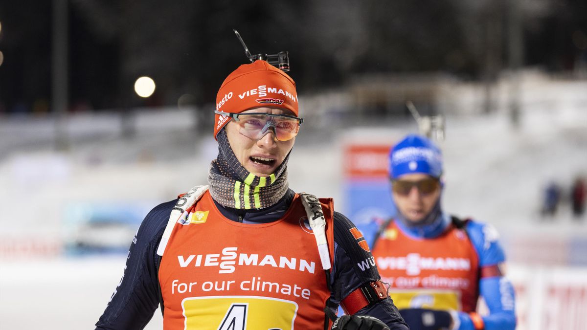 Benedikt Doll beim Staffelrennen in Östersund