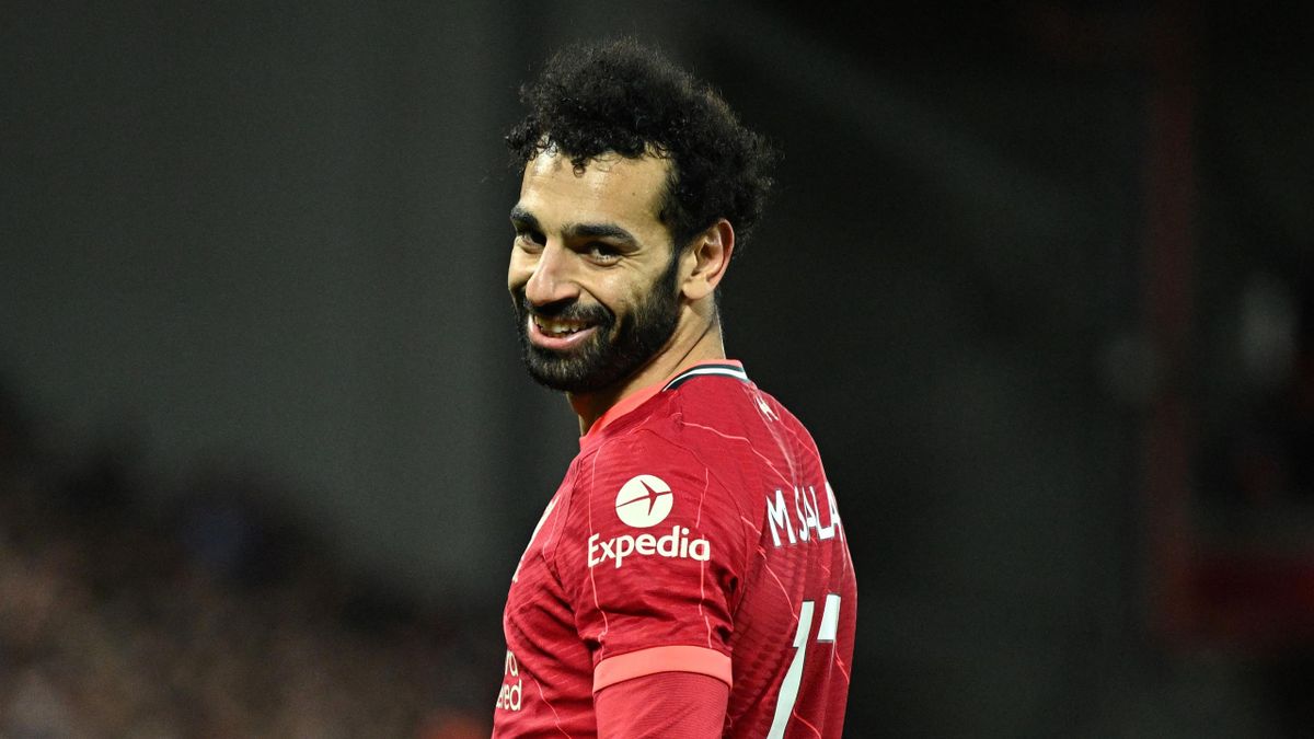 Mohamed Salah reacts