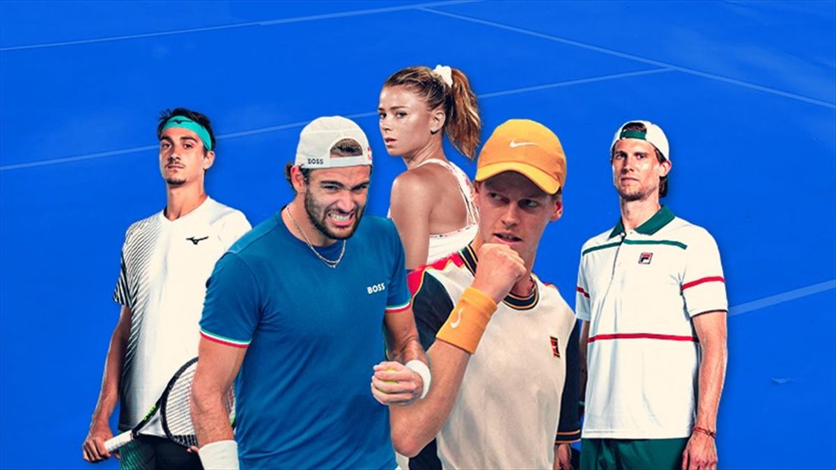 Australian Open 2022, Berrettini, Sinner, Sonego, Fognini, Musetti, Seppi, Giorgi