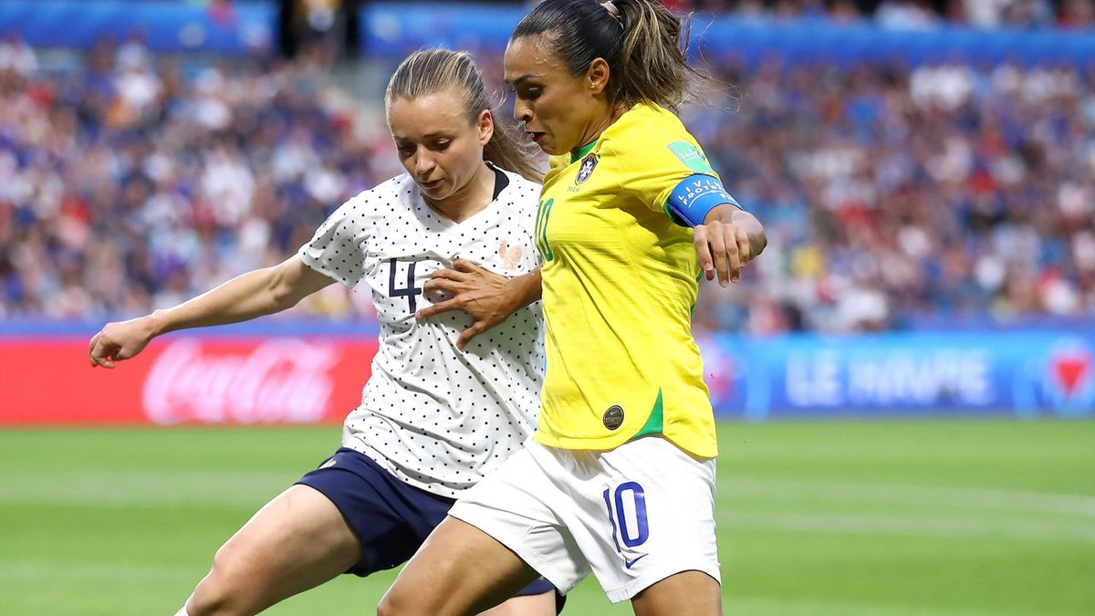 Brasilien gegen Frankreich bei der Frauen-WM.