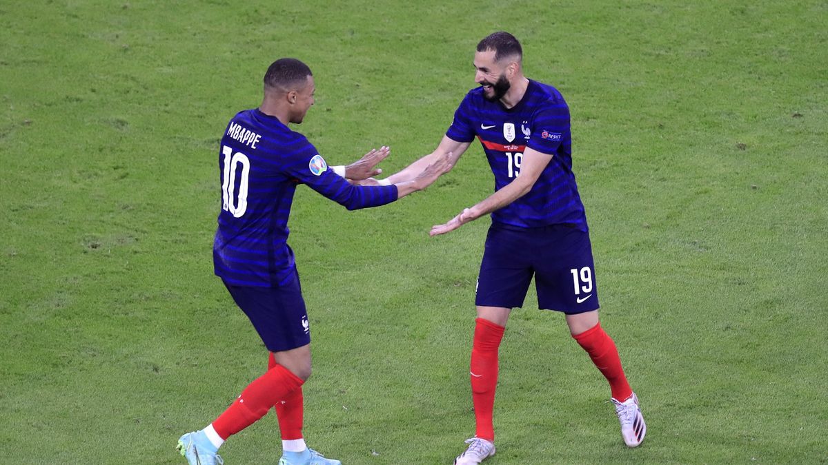 Kylian Mbappé et Karim Benzema