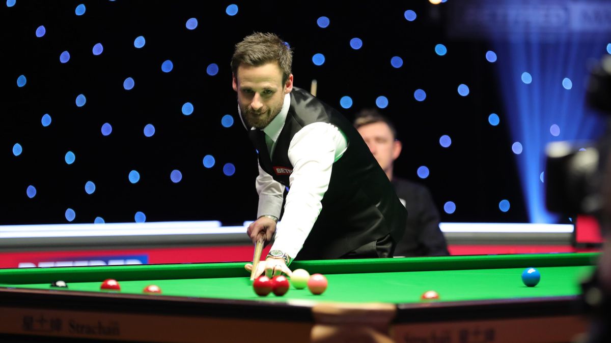 David Gilbert during his match with Kyren Wilson at the Masters