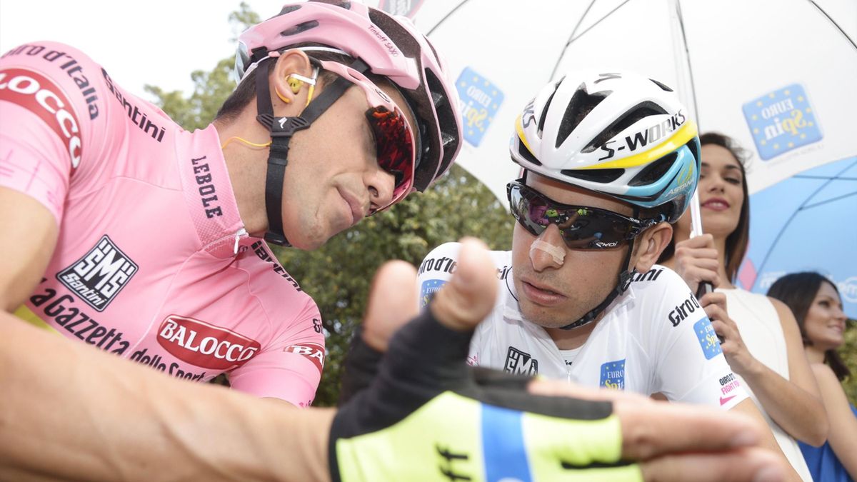 Giro d'Italia 2015, Tappa 6, Alberto Contador&Fabio Aru (LaPresse)