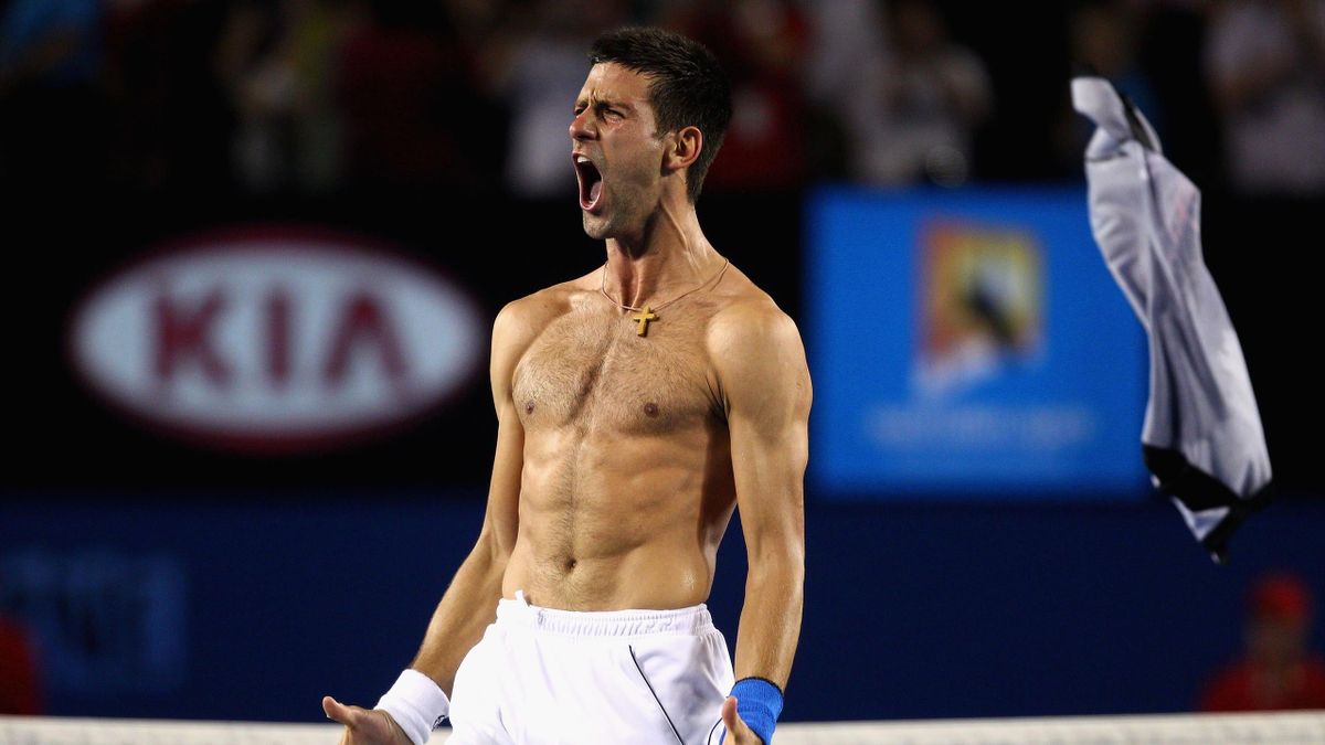 Novak Djokovic bei den Australian Open 2012