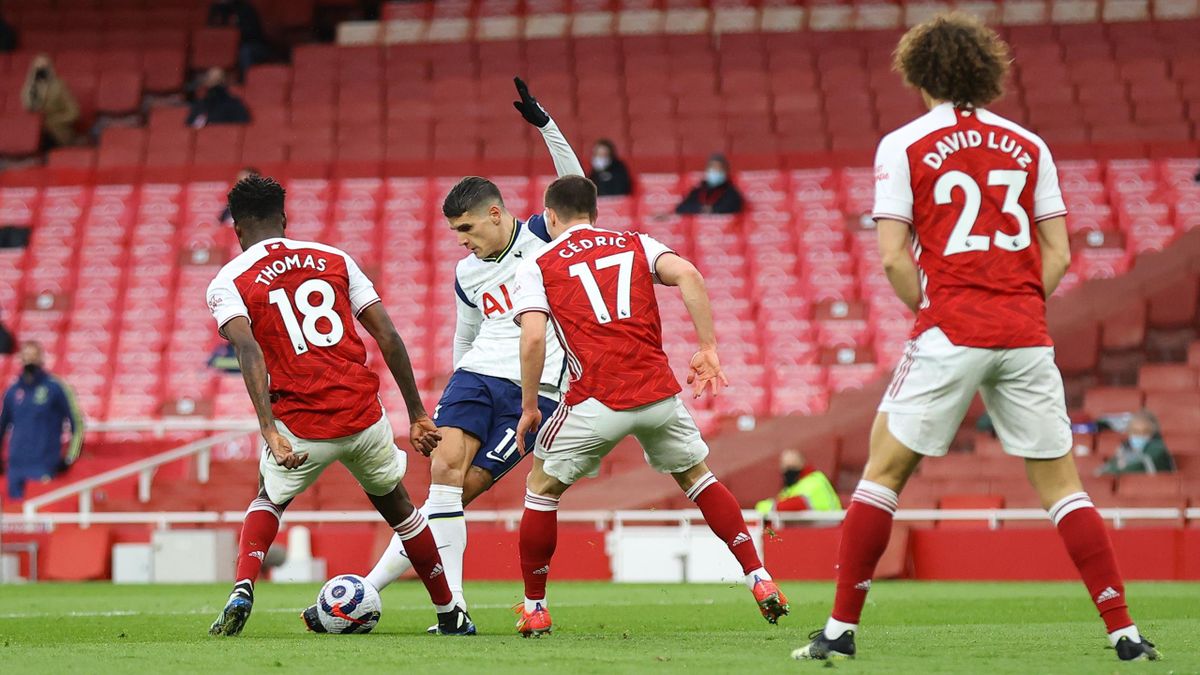 Tottenhams Erik Lamela trifft im Derby gegen den FC Arsenal per Rabona-Trick