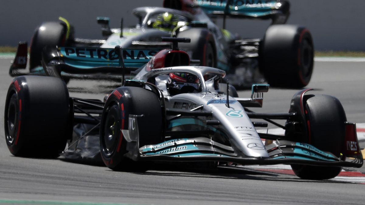 George Russell und Lewis Hamilton befanden sich mit Mercedes zuletzt auf einem Aufwärtstrend