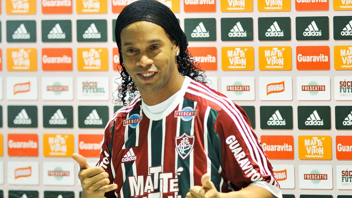 Ronaldinho lors de sa présentation à Fluminense - 2015