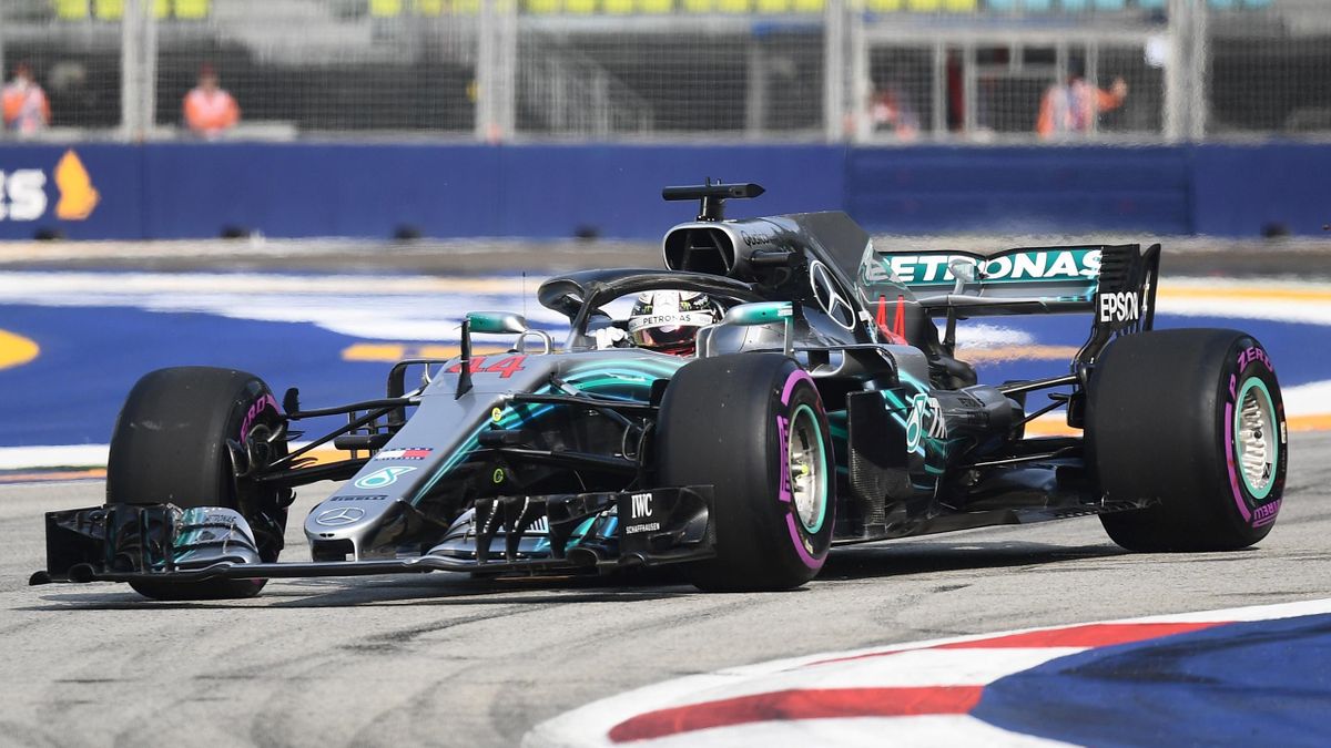 Lewis Hamilton (Mercedes) au Grand Prix de Singapour 2018