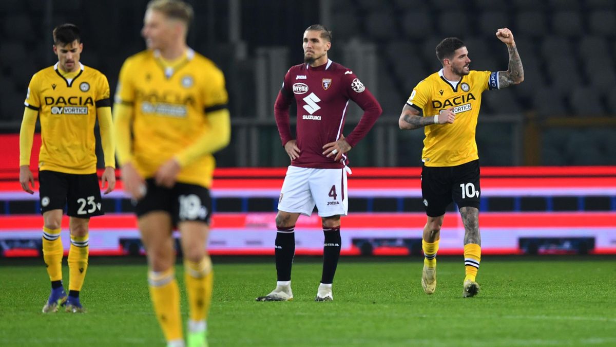 Andrea Belotti's 100th Torino goal in vain as Udinese win five-goal thriller - Eurosport