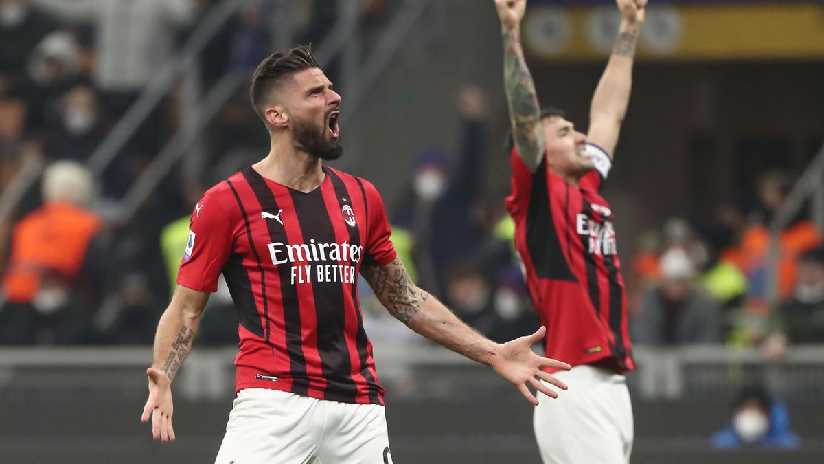 bemærkning smart Vandt Inter 1-2 Milan: Olivier Giroud nets twice in four second half minutes to  spark comeback in Derby di Milano - Eurosport
