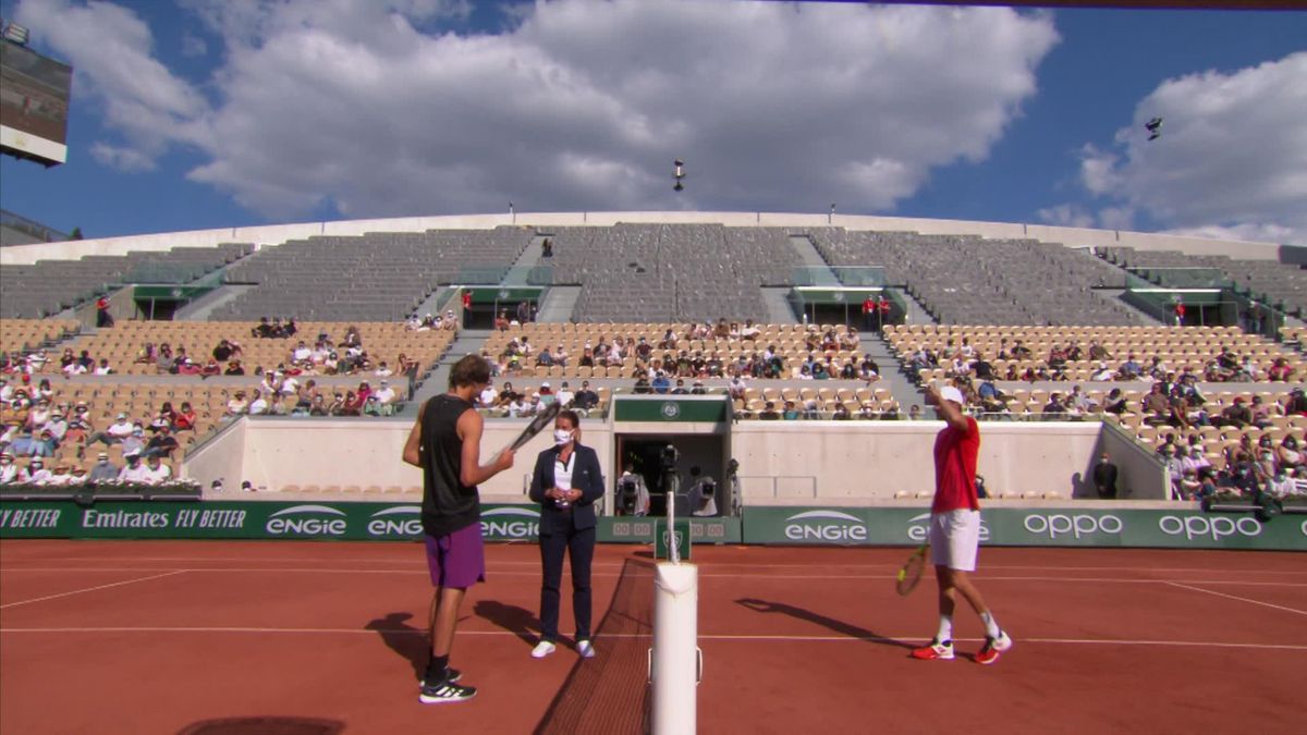 French Open Fine Me Alexander Zverev Jokes To Umpire References Naomi Osaka Stand Eurosport