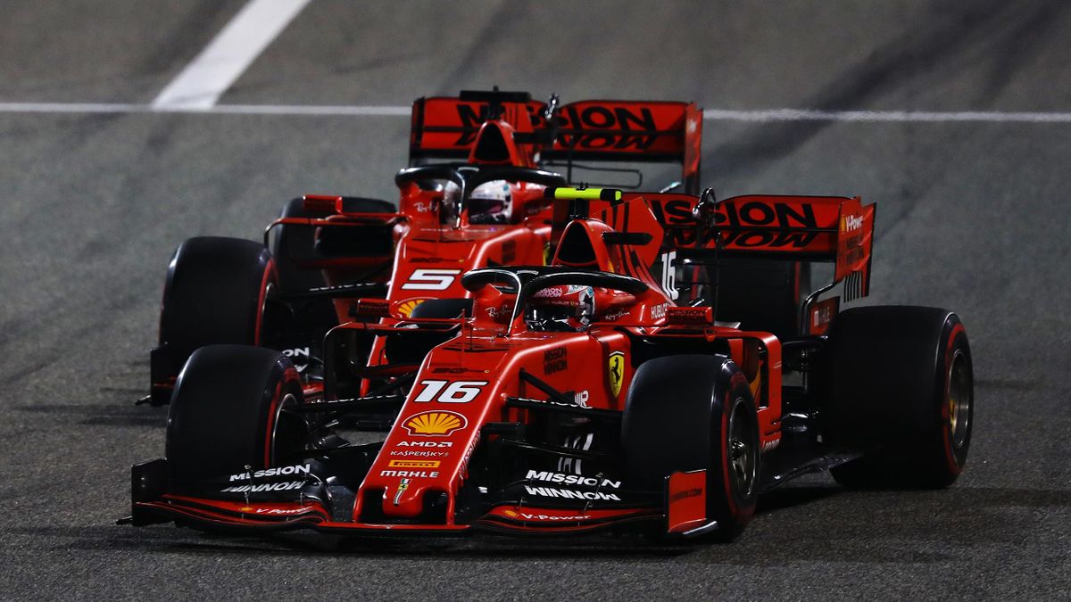 Charles Leclerc, Sebastian Vettel (Ferrari) - GP of Bahrain 2019