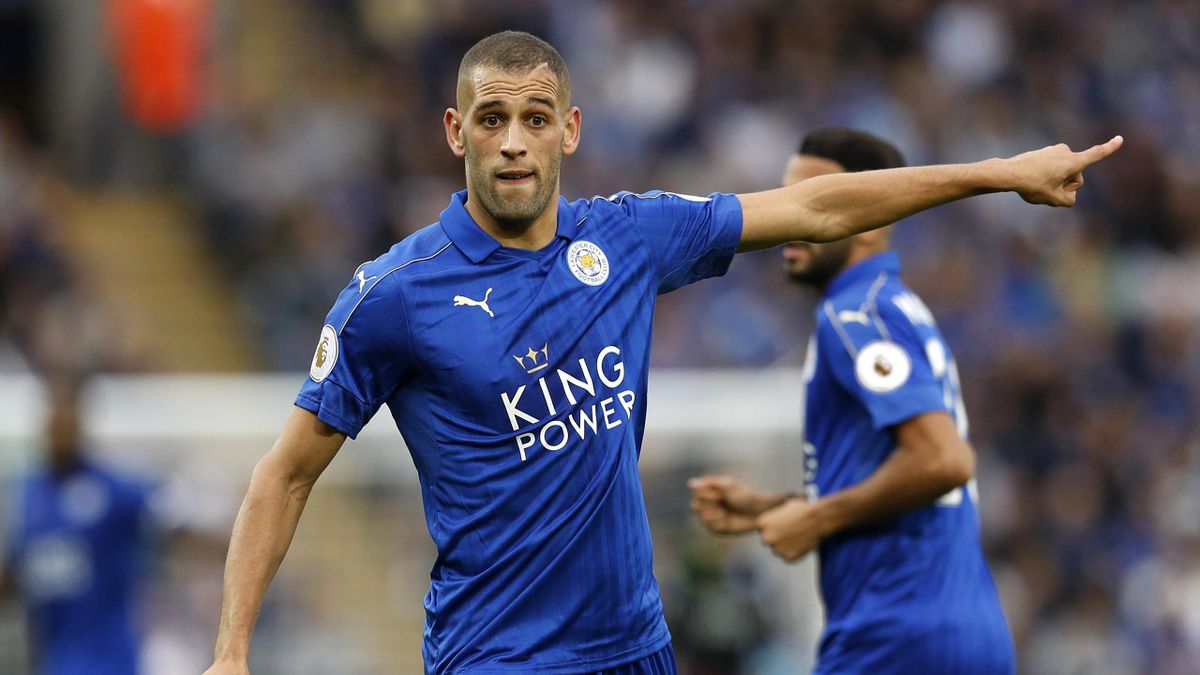 New Leicester City Goals Hero Islam Slimani Wins Danny Simpson Approval Eurosport