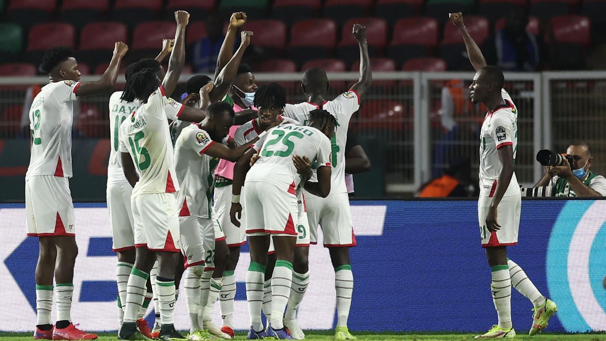 Esultanza Burkina Faso contro Capo Verde nella Coppa d'Africa 2021 (13 gennaio 2022) (Getty Images)