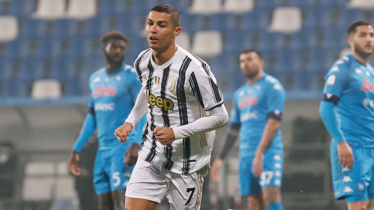 Cristiano Ronaldo festeggia in Juventus-Napoli