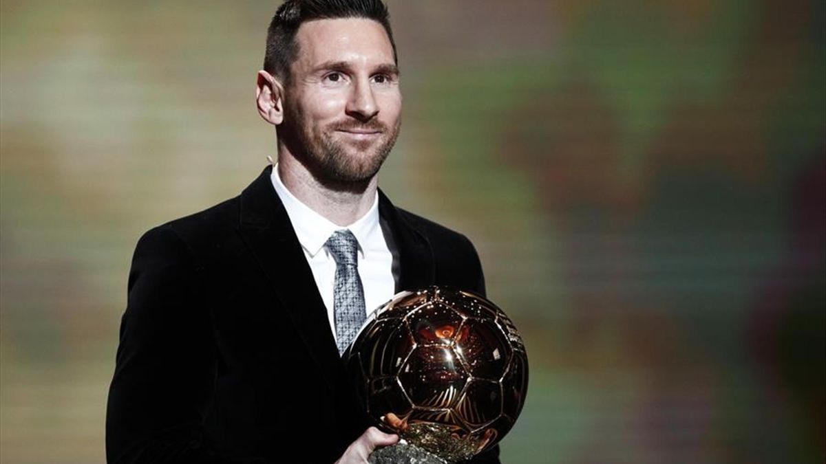 Leo Messi en la Gala del Balón de Oro 2019