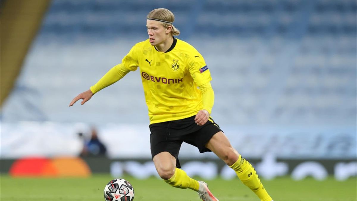Erling Haaland durante Manchester City-Borussia Dortmund - Champions League 2020-21