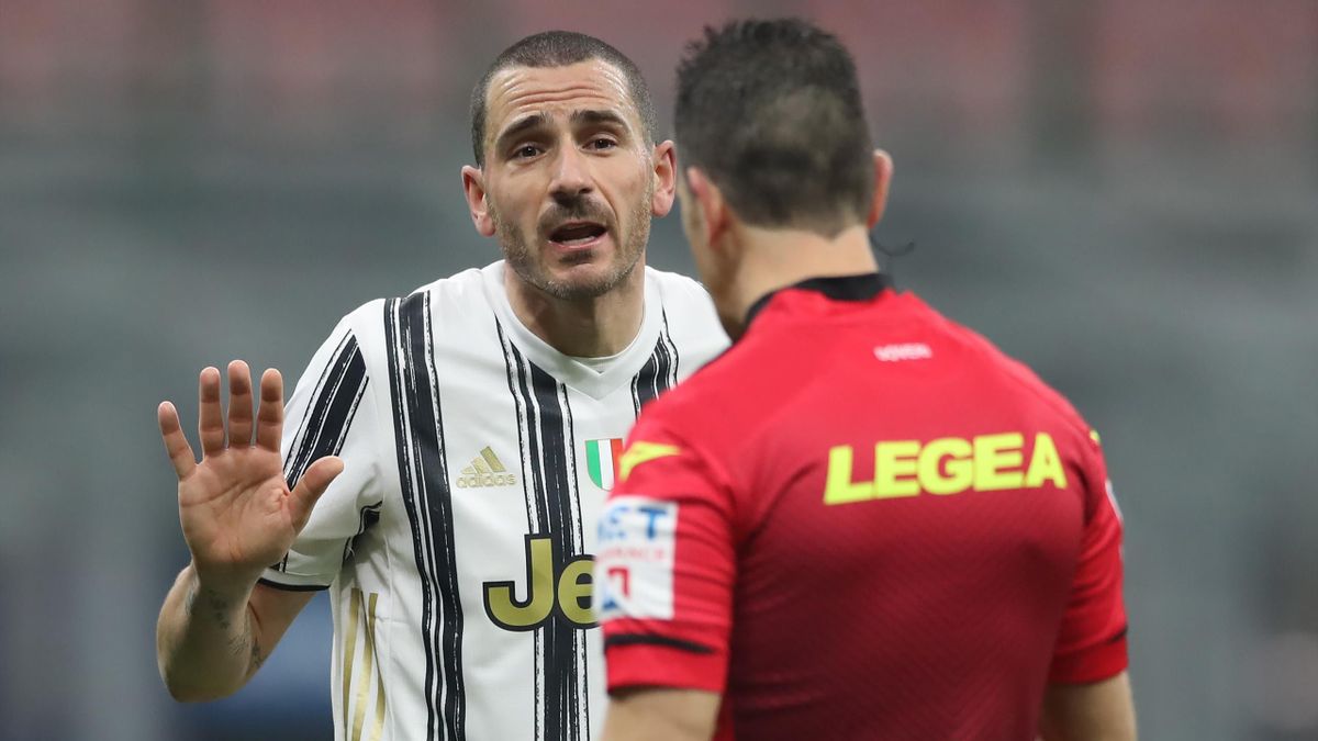 Bonucci protesta con Doveri, Inter-Juventus, Getty Images