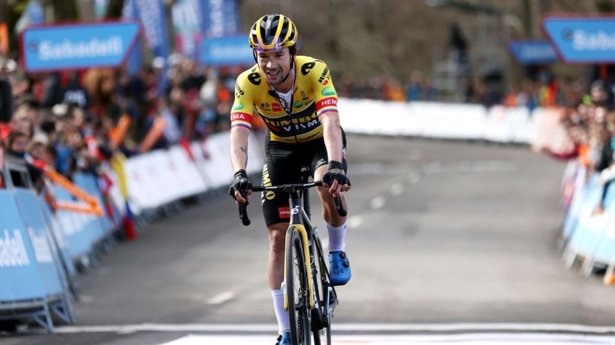 Primoz Roglic komt in de laatste etappe als elfde boven in de Ronde van het Baskenland