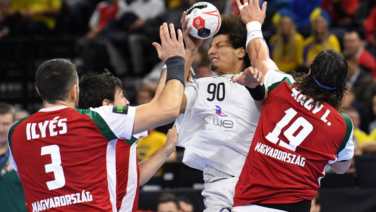 Ali Zein El-Abedin bei der Handball-WM im Spiel zwischen Ägypten und Ungarn
