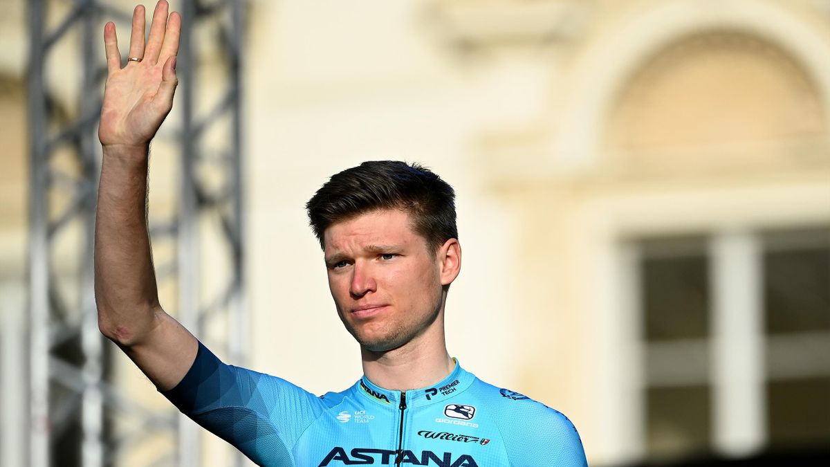 Aleksandr Vlasov lors de la présentation des équipes du Giro 2021.