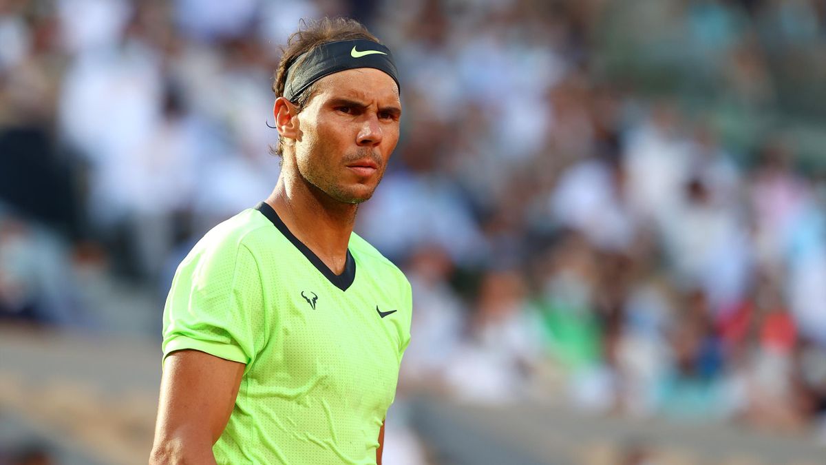 Rafael Nadal against Novak Djokovic at Roland-Garros
