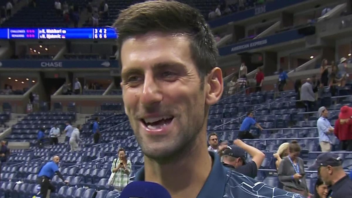 US Open - Day 12 - Interview Novak Djokovic