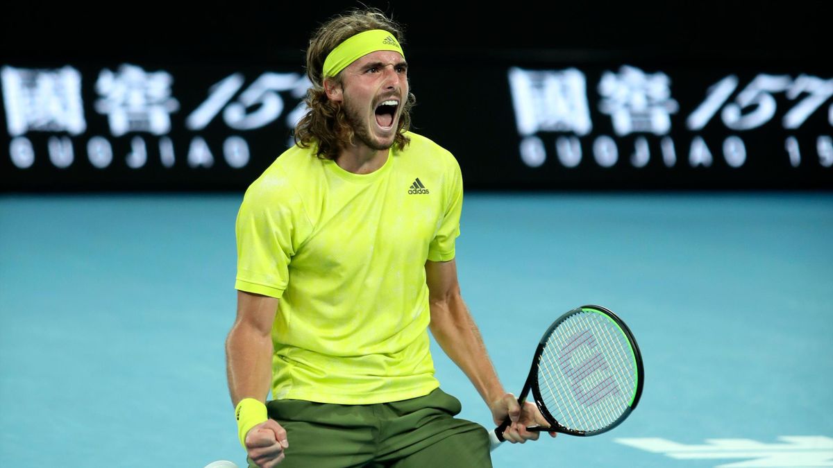 Australian Open Tsitsipas Gewinnt Griechisches Duell Gegen Kokkinakis In Funf Satzen Eurosport