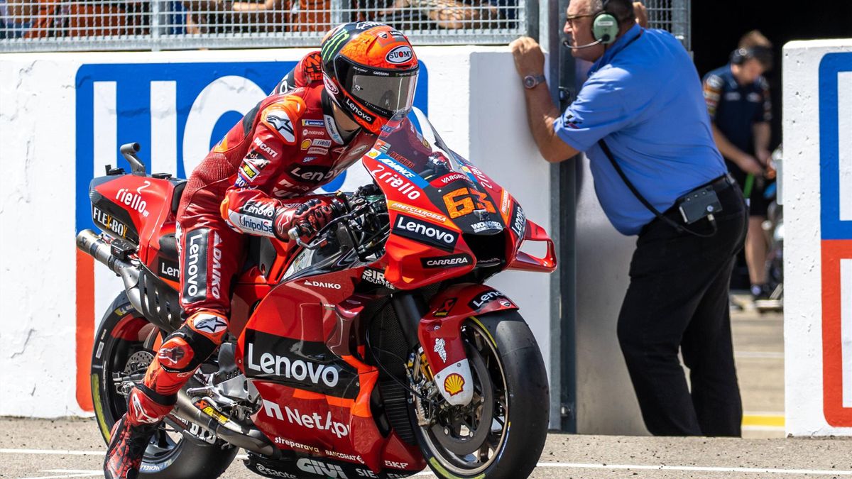Francesco Bagnaia durante il Gran Premio di Germania di MotoGP - Mondiale 2022