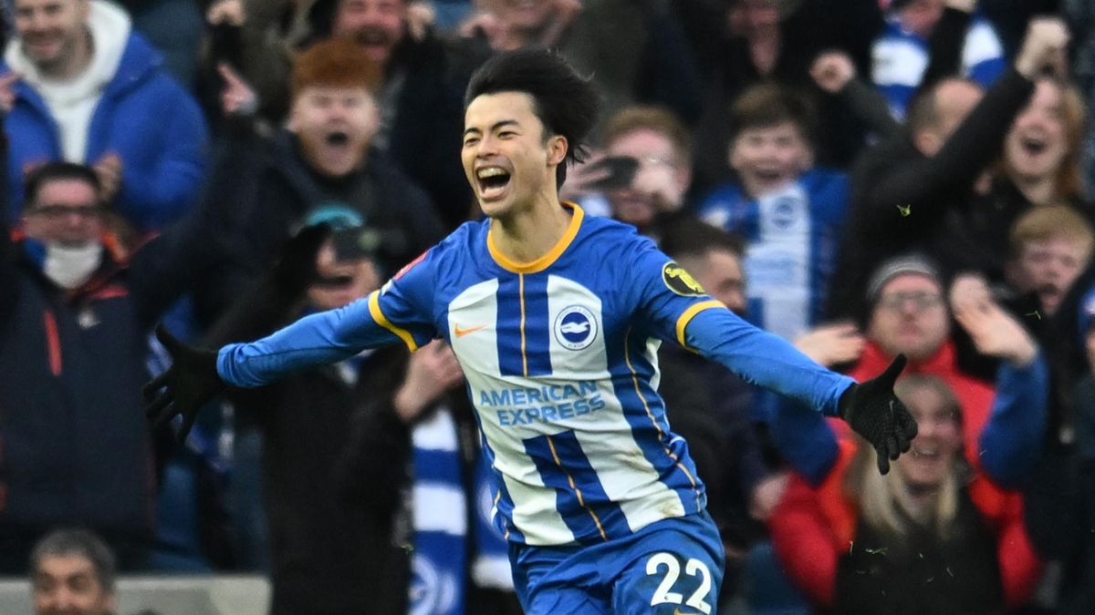 Brighton 2-1 Liverpool: Kaoru Mitoma magic sends Seagulls into FA Cup fifth  round as holders dumped out - Eurosport