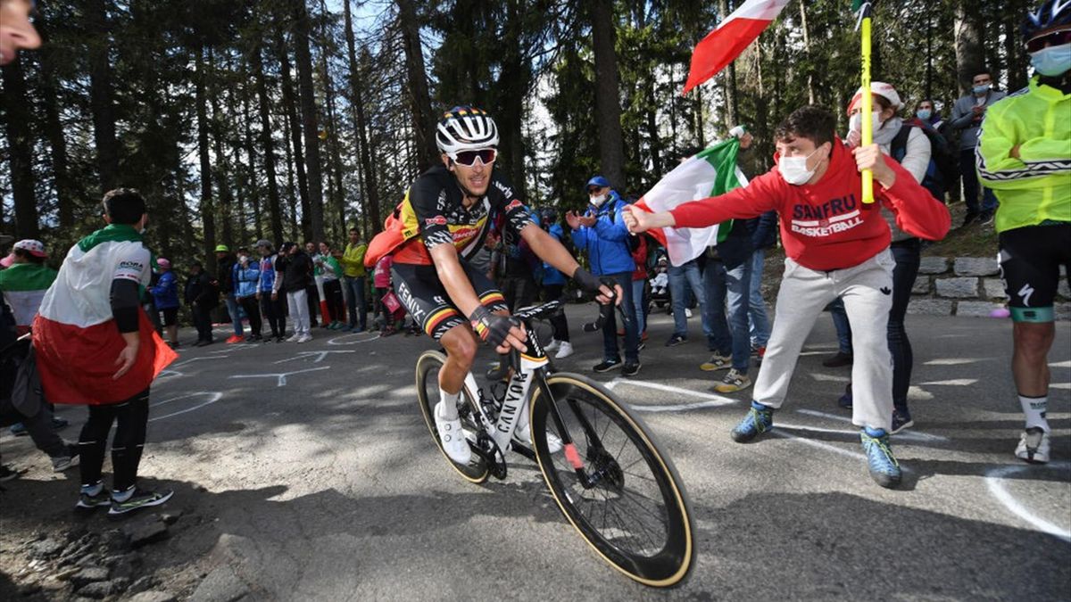 Dries De Bondt durante la salita di Alpe Motta - Giro d'Italia 2021