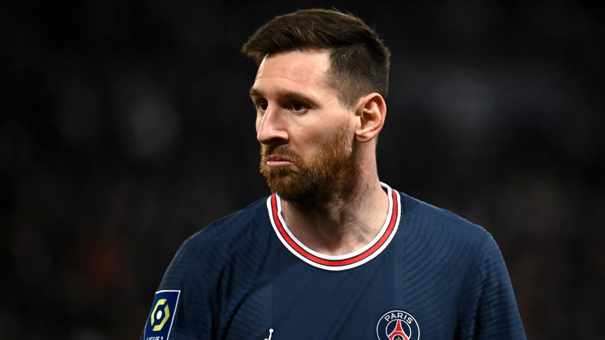 Lionel Messi (PSG), lors de la réception de Lorient le 3 avril 2022
