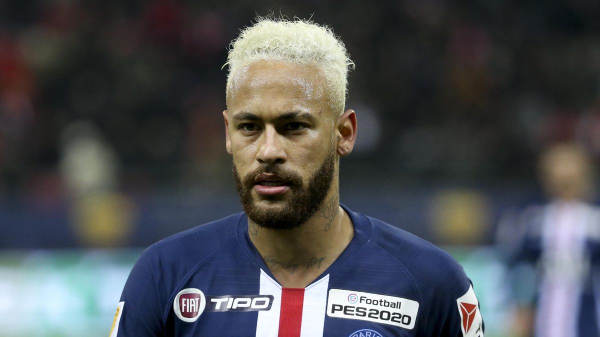 Neymar lors de la demi-finale de Coupe de la Ligue 2020 entre Reims et le PSG