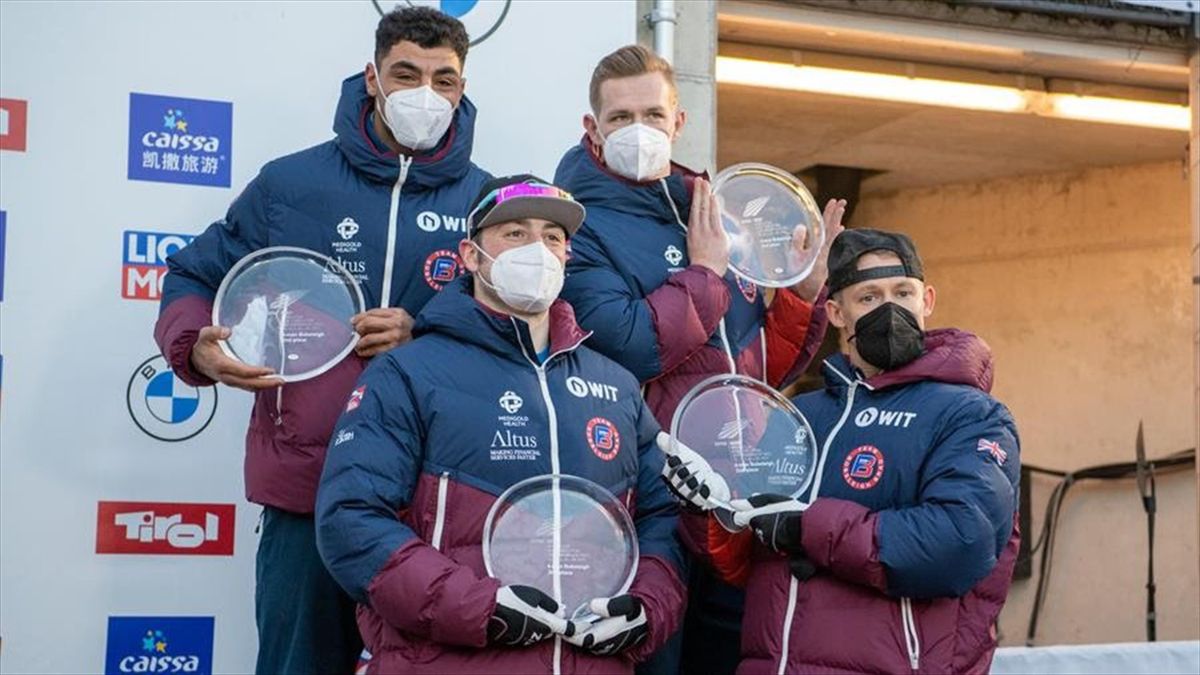 Brad Hall and Greg Cackett made it two medals in as many days as they won World Cup silver in the 4-man bobsleigh in Igls alongside Nick Gleeson and Taylor Lawrence (credit @rekords)