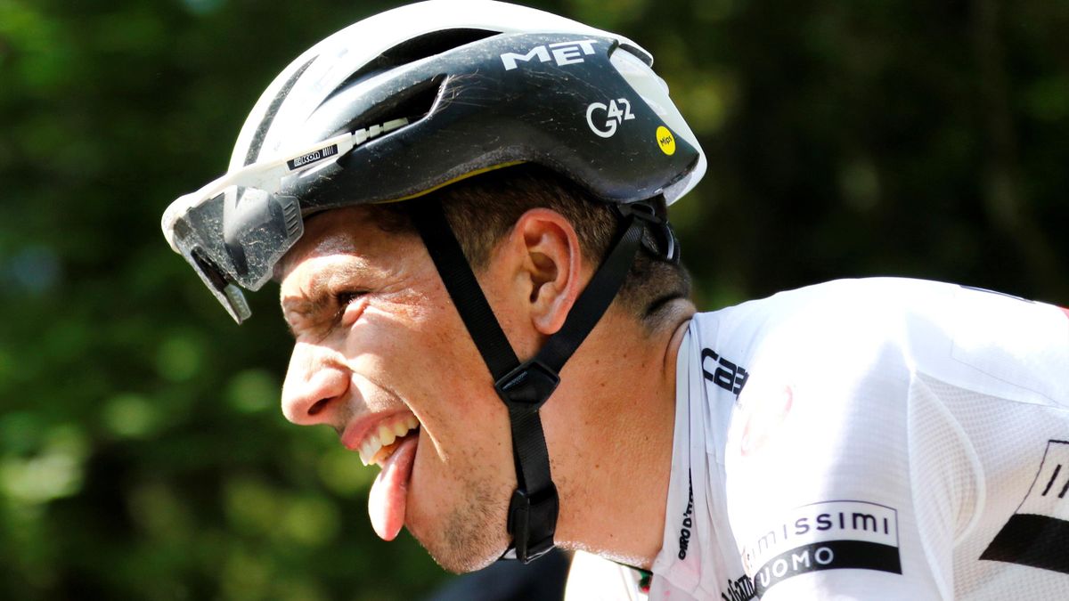 Joao Almeida during Stage 17 of the Giro d'Italia May 25, 2022