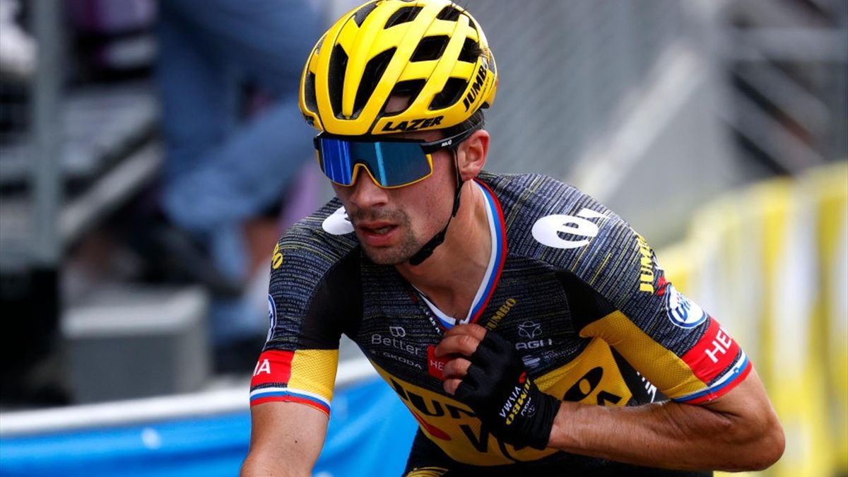 Primoz Roglic all'arrivo di Le Creusot - Tour de France 2021