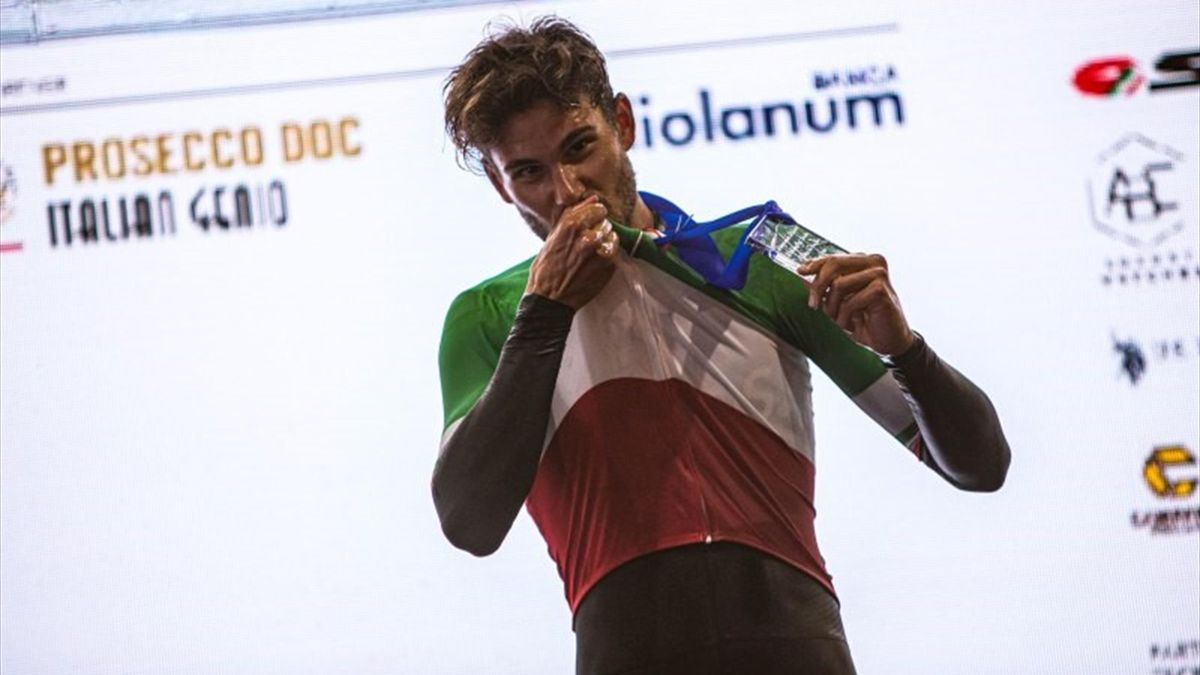 Da Bassano del Grappa a Cittadella, Filippo Ganna si conferma Campione d'Italia a cronometro bissando il Tricolore 2019.