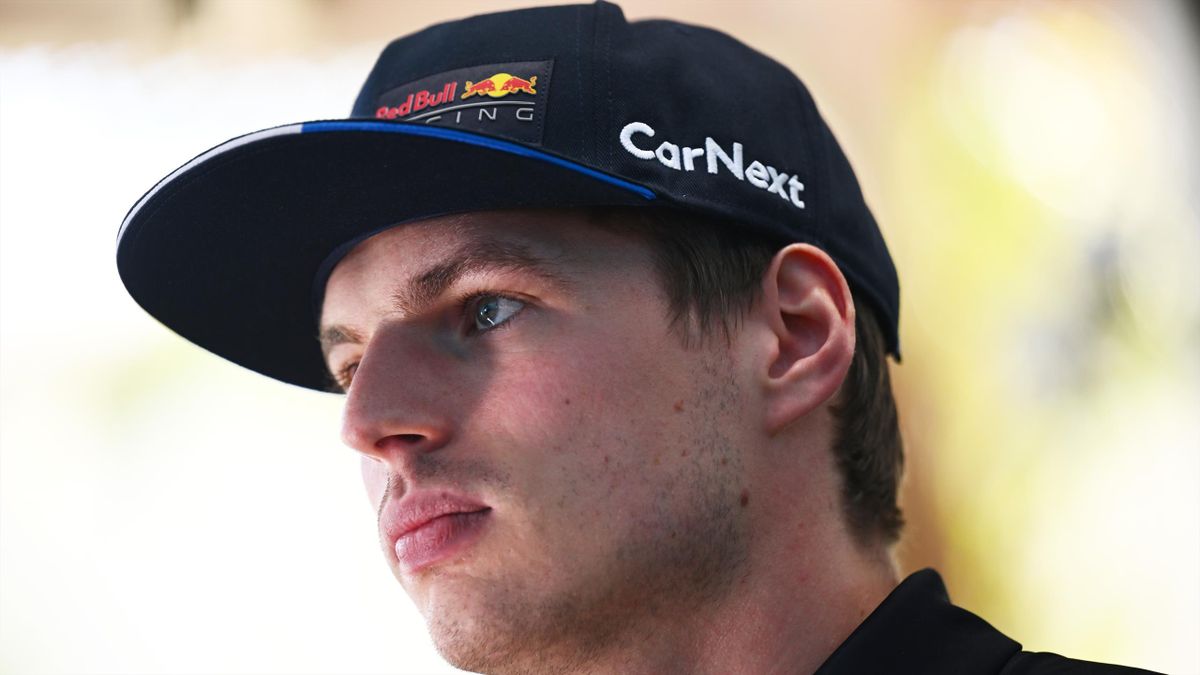 Max Verstappen of the Netherlands and Oracle Red Bull Racing looks on in the Paddock prior to practice ahead of the F1 Grand Prix of Miami at the Miami International Autodrome