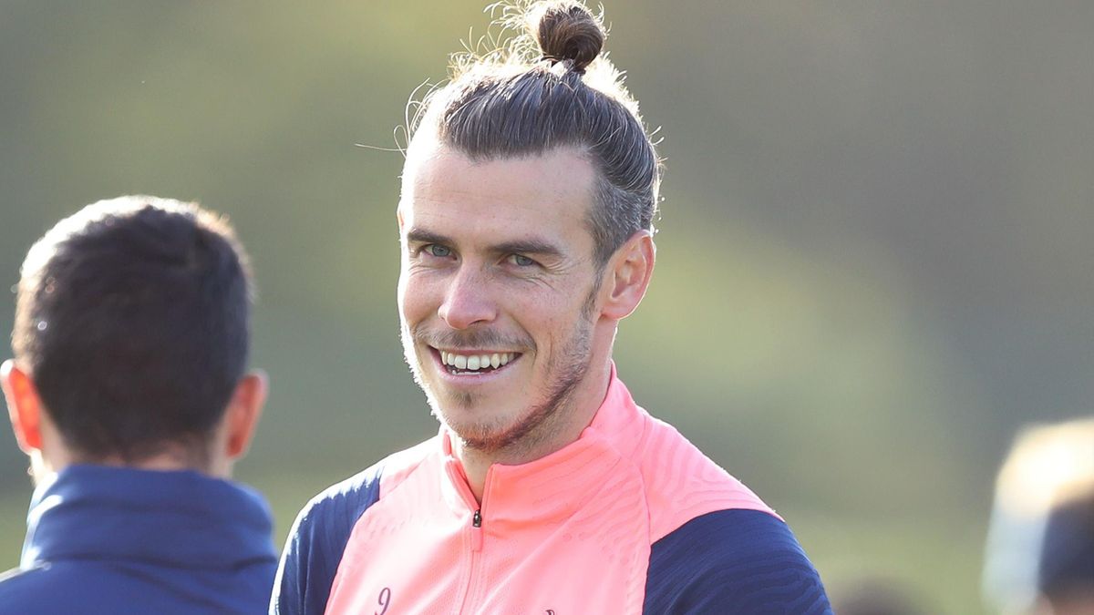 Gareth Bale in Tottenham training