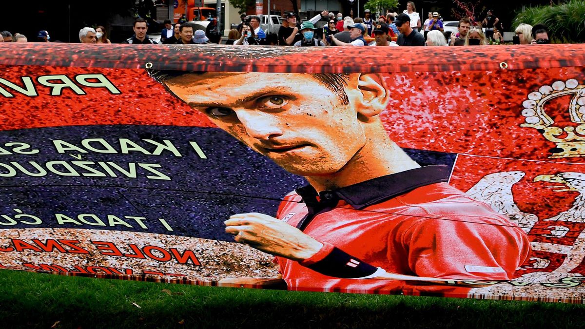 Seine Fans unterstützen Novak Djokovic nach wie vor