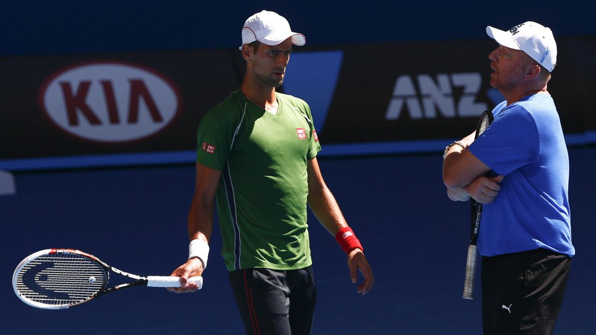 Novak Djokovic and Boris Becker (Reuters)