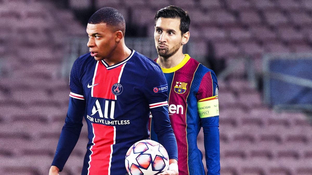 Kylian Mbappe and Lionel Messi