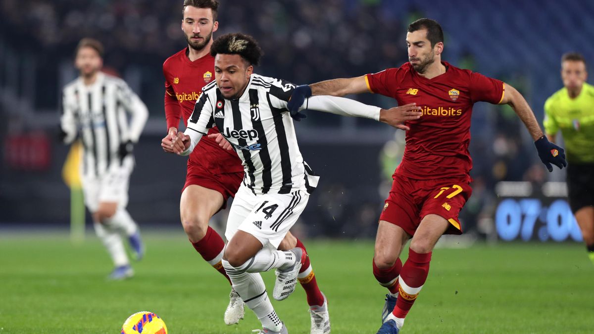 McKennie e Mkhitaryan in Roma-Juventus